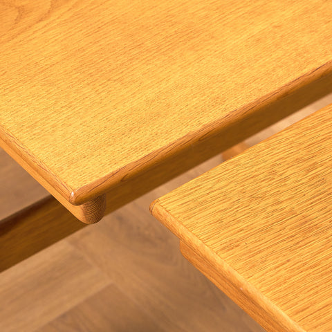 Danish set of nest of tables in oak by Vildbjerg Mobelfabrik
