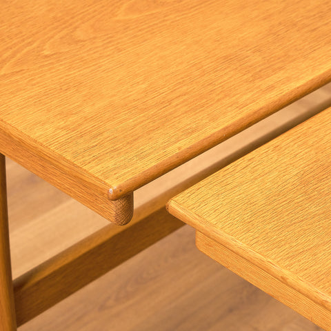 Danish set of nest of tables in oak by Vildbjerg Mobelfabrik