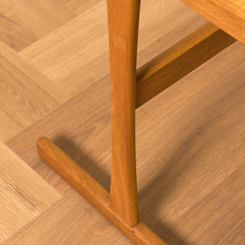 Danish set of nest of tables in oak by Vildbjerg Mobelfabrik