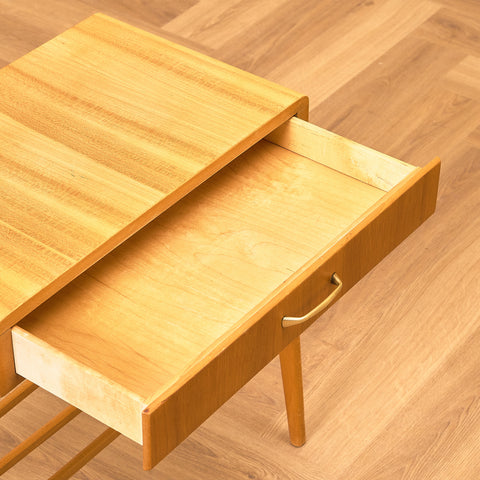Swedish bedside table in beech