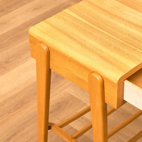 Swedish bedside table in beech