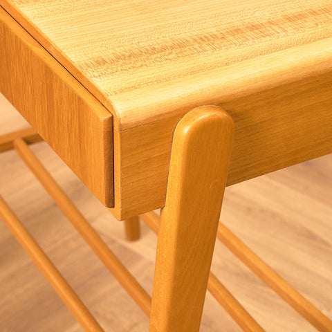 Swedish bedside table in beech