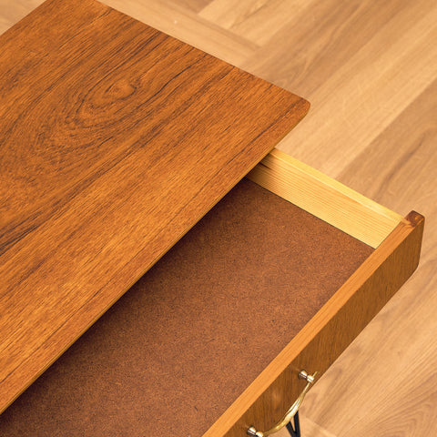 Swedish bedside table in teak