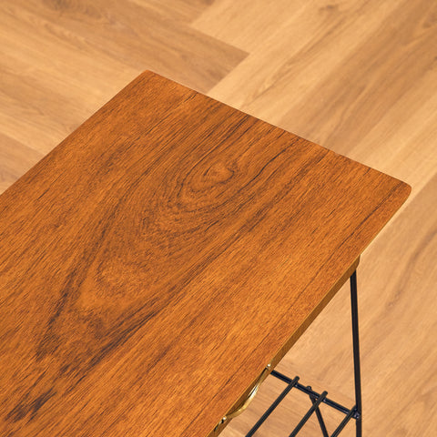 Swedish bedside table in teak