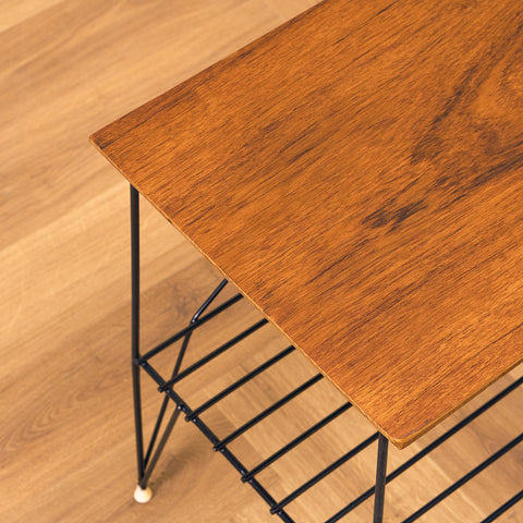 Swedish bedside table in teak