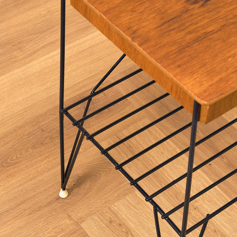 Swedish bedside table in teak