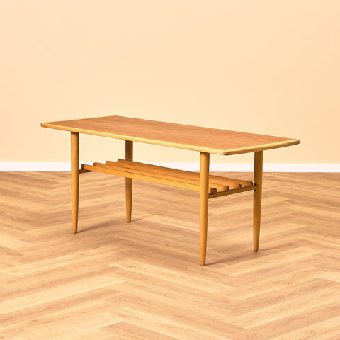 Swedish coffee table in teak & beech