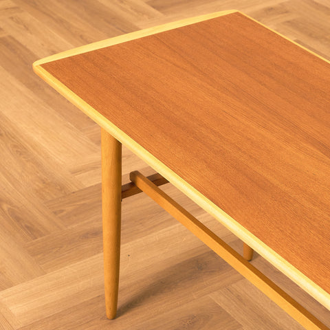 Swedish coffee table in teak & beech
