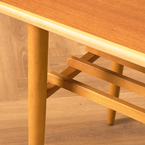 Swedish coffee table in teak & beech