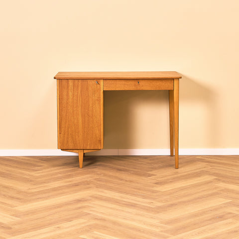 Swedish writing desk in teak and beech