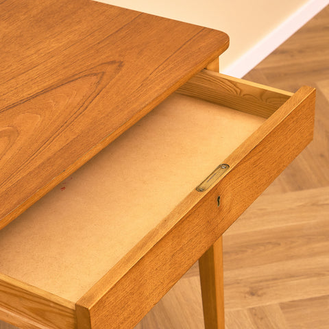 Swedish writing desk in teak and beech