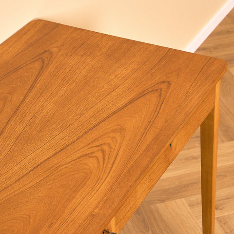Swedish writing desk in teak and beech