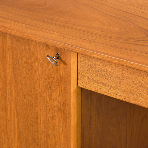 Swedish writing desk in teak and beech