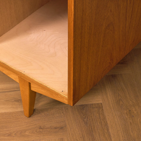 Swedish writing desk in teak and beech