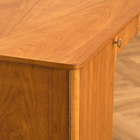 Swedish writing desk in teak and beech