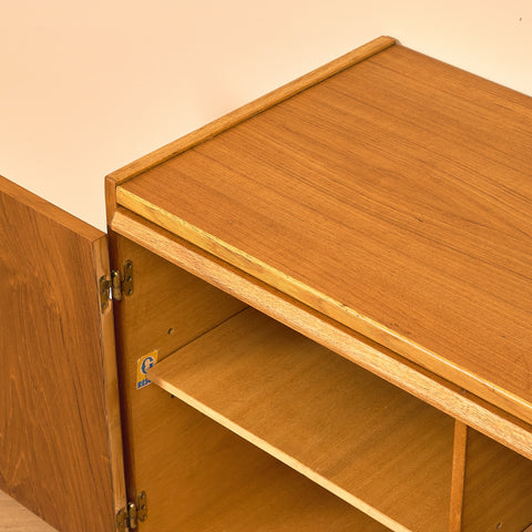 Swedish sideboard in teak and beech