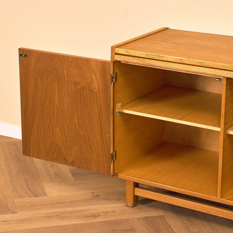 Swedish sideboard in teak and beech
