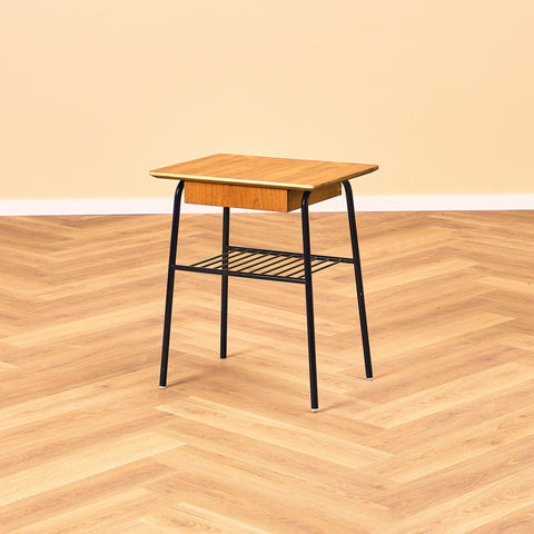 Swedish bedside table in teak
