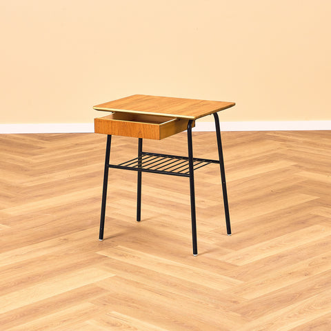 Swedish bedside table in teak