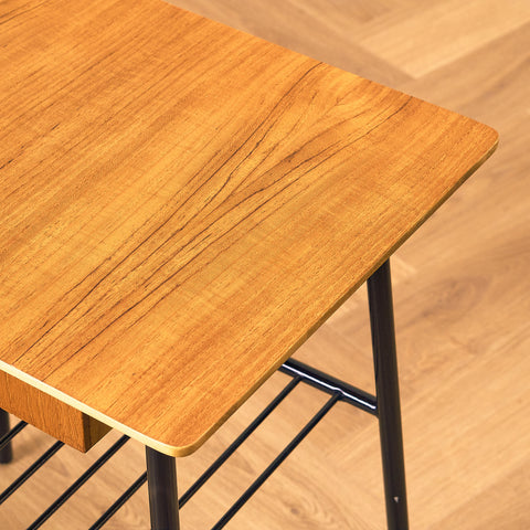 Swedish bedside table in teak