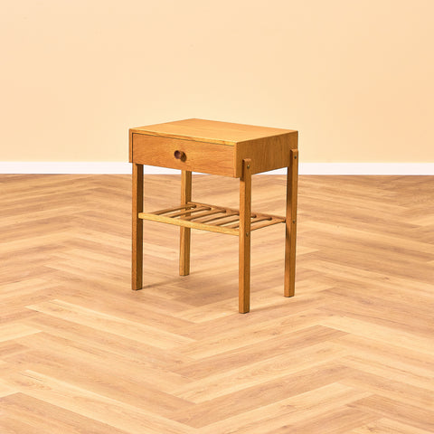 Swedish bedside tables in oak