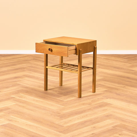 Swedish bedside tables in oak