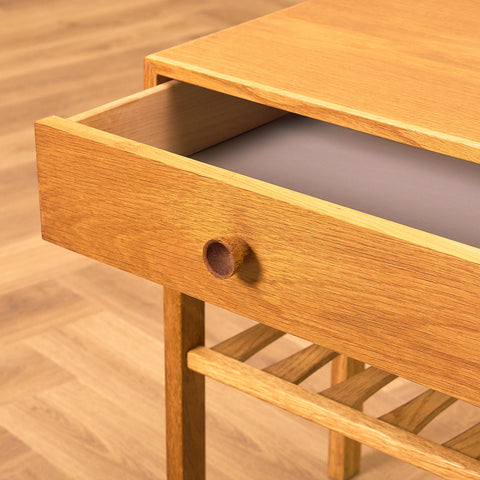 Swedish bedside tables in oak