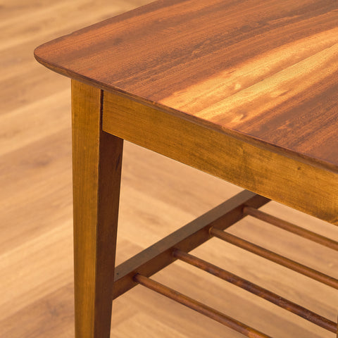 Swedish side table in mahogany and beech by Svensk Möbelindustri