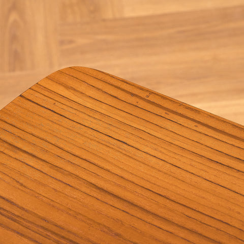 Side table in teak and beech