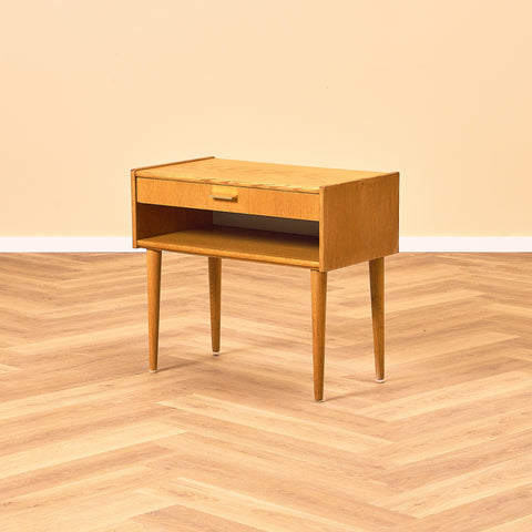 Swedish side table in oak