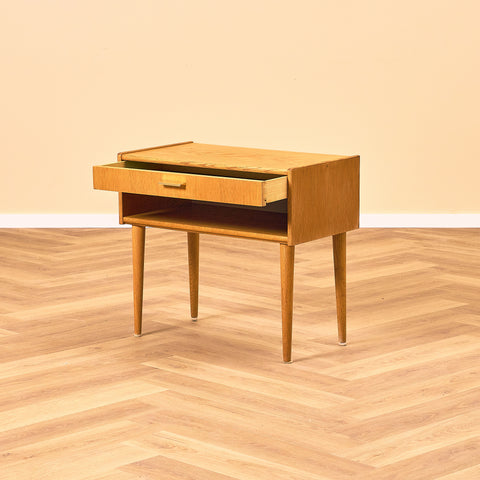 Swedish side table in oak