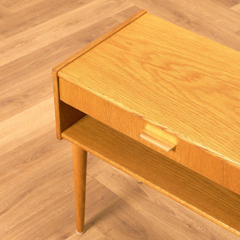 Swedish side table in oak