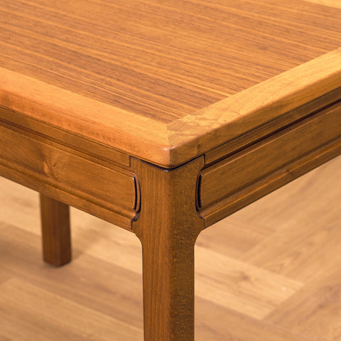 Swedish side table in walnut & beech by AB Westbergs