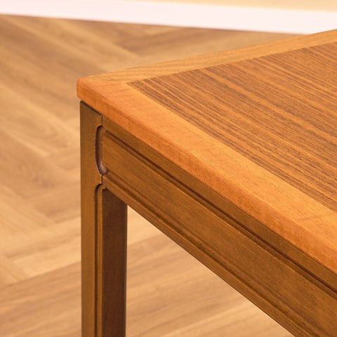 Swedish side table in walnut & beech by AB Westbergs