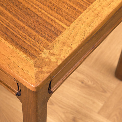 Swedish side table in walnut & beech by AB Westbergs
