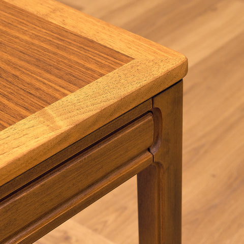 Swedish side table in walnut & beech by AB Westbergs