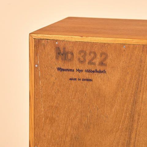 Swedish bookshelf in teak by Wirserums Nya Möbelfabrik