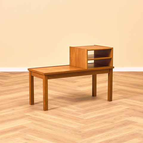 Swedish side table/Hall bench in teak