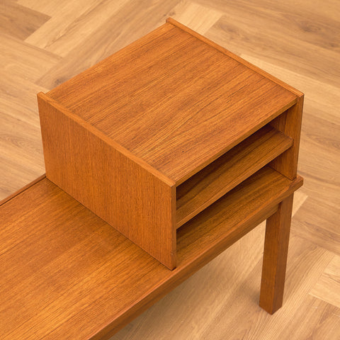 Swedish side table/Hall bench in teak