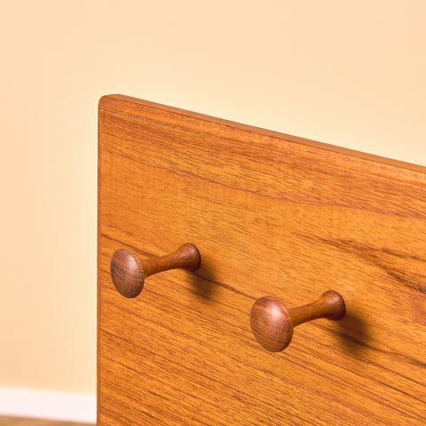 Swedish dressing table / Writing desk in teak and beech by AB Nybrofabriken, Fröseke