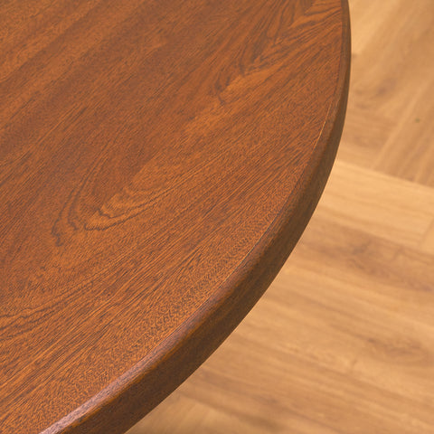 Danish round dining table in mahogany by Farstrup