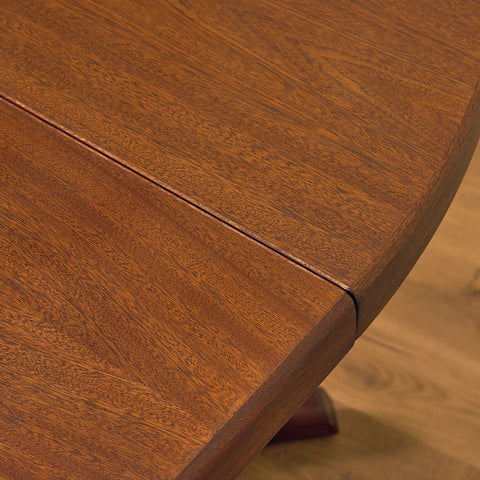 Danish round dining table in mahogany by Farstrup