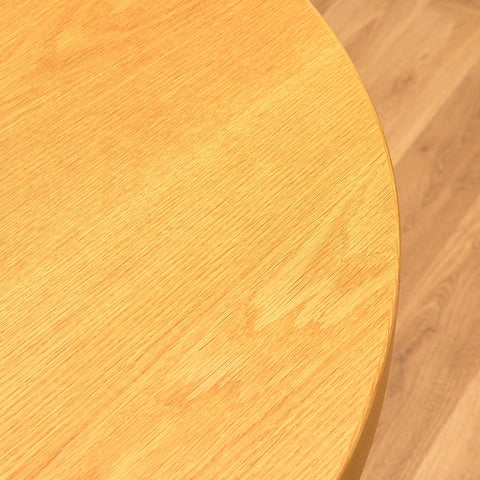 Danish round dining table in oak by V.S Andersen