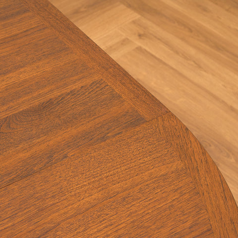 Swedish round dining table in teak