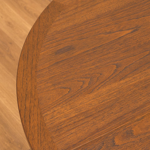 Swedish round dining table in teak