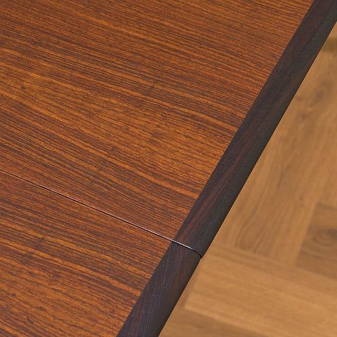 Danish round dining table in Santos rosewood