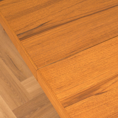Danish round dining table in teak by Skovmand & Andersen for Moreddi