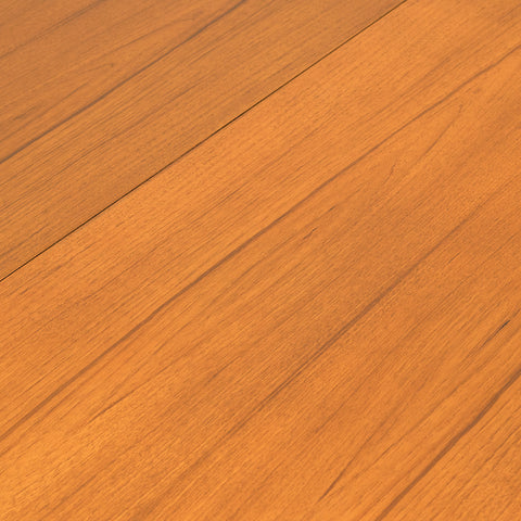 Danish round dining table in teak by Skovmand & Andersen for Moreddi