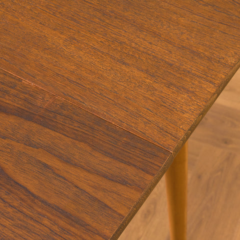 Swedish dining table in teak and beech
