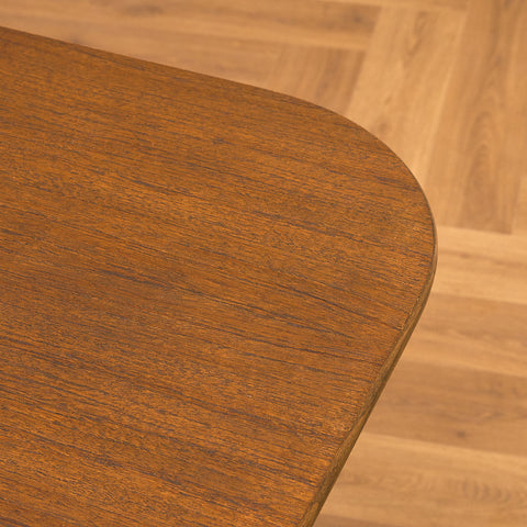 Swedish dining table in teak and beech